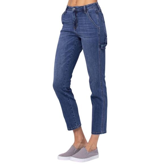 Judy Blue Denim - Judy Blue Jeans Womens Size 11/30 Slim Fit Carpenter Denim Style JB88302